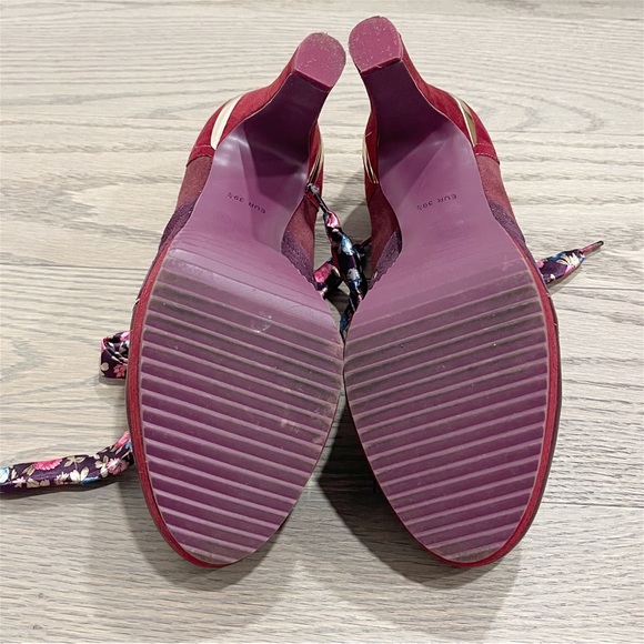 Cute Poetic Licence maroon platform heels - Picture 3 of 5
